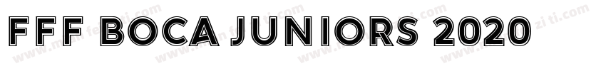 FFF Boca Juniors 2020字体转换